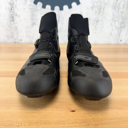 Sidi Zero Gore 2 46 EU 3-Bolt Cold Weather Winter Road Cycling Shoes Black