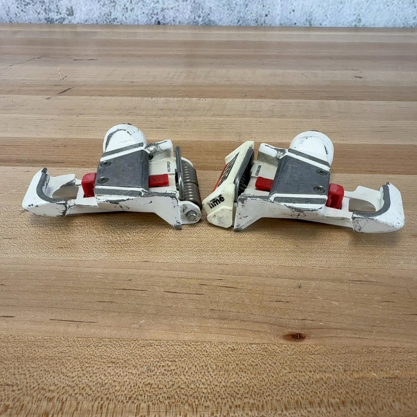 Time Bioperformance White Alloy Vintage Clipless Bike Pedals 464g