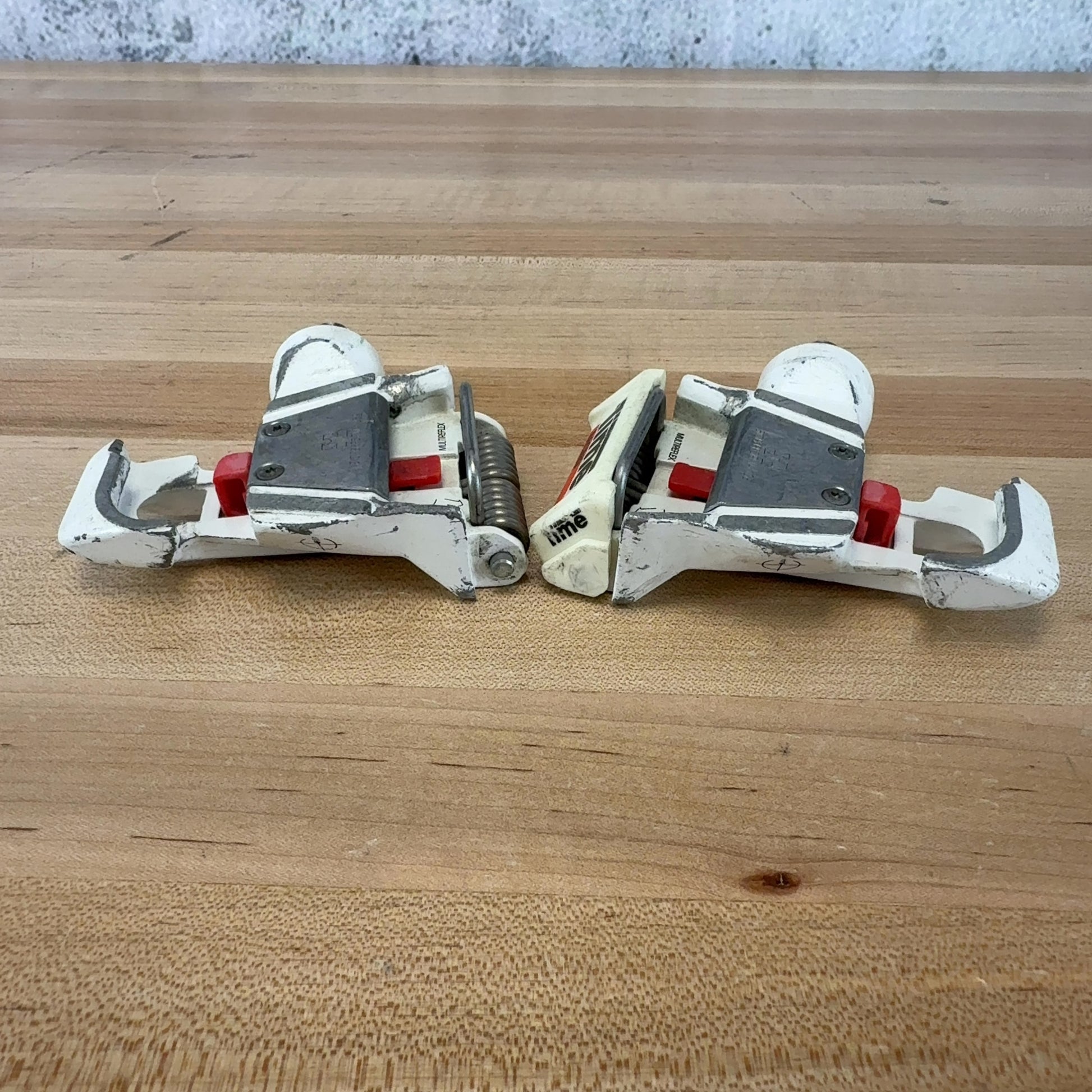 Time Bioperformance White Alloy Vintage Clipless Bike Pedals 464g