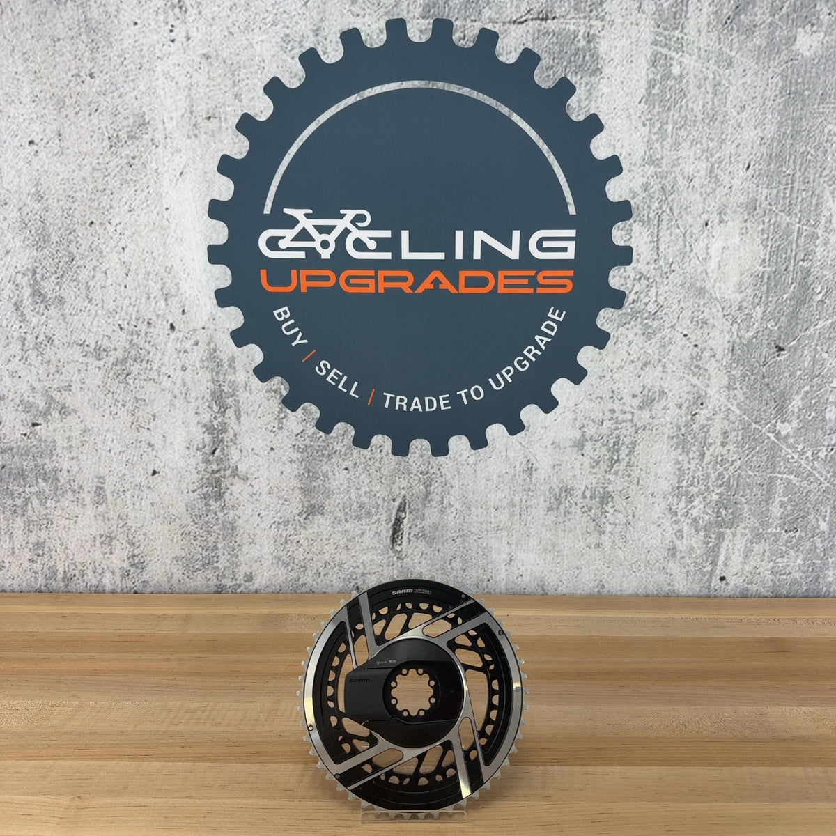 Low Mile! SRAM Red E1 Quarq AXS 2x Power Meter 50/37t 12-Speed Chainring Set