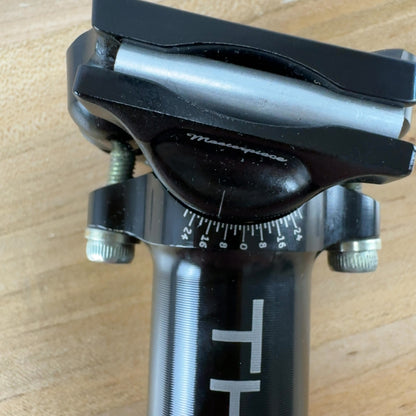 Low Mile! Thomson Masterpiece Layback 27.2x240mm 16mm Setback Bike Seatpost 160g