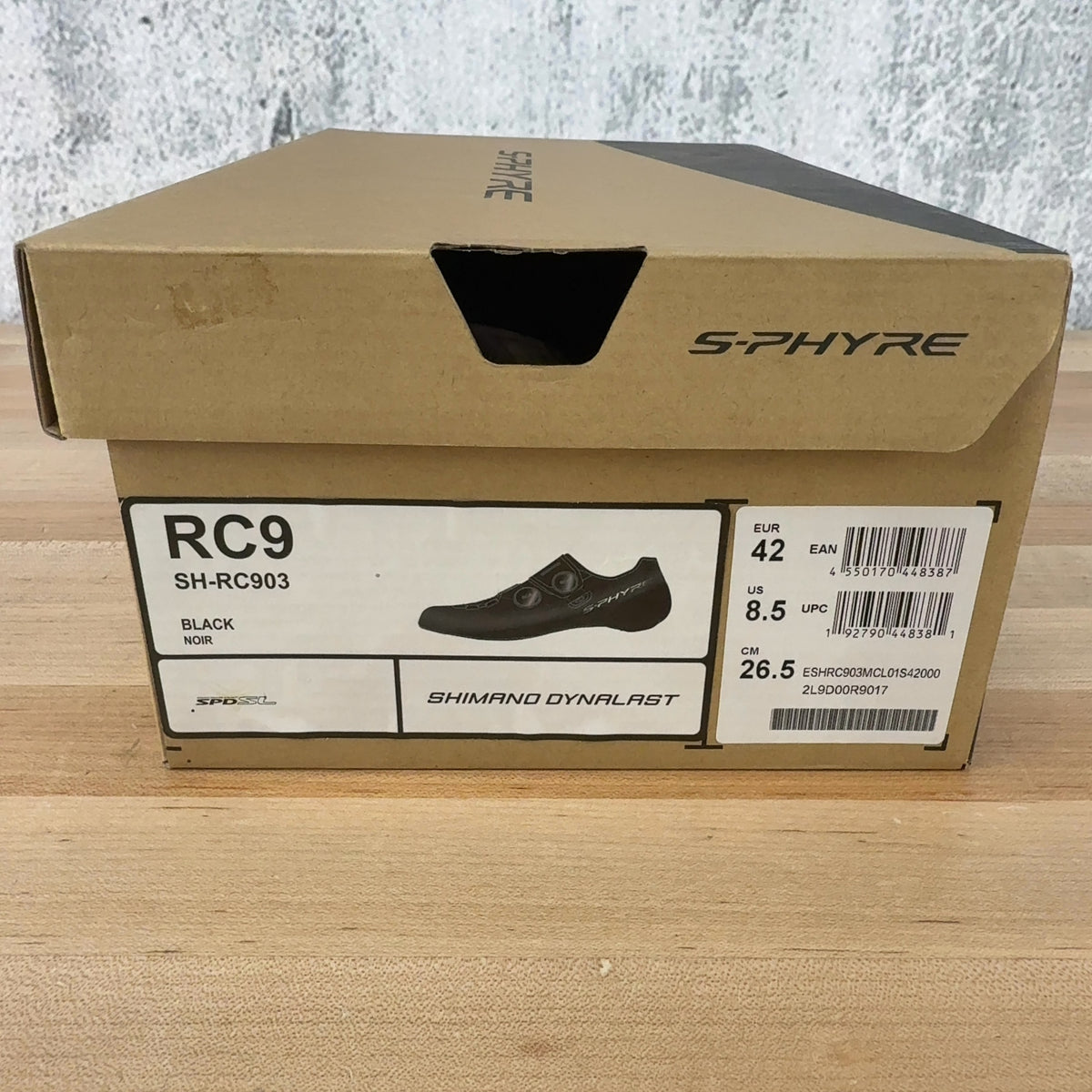 New! Shimano S-Phyre SH-RC903 42 EU Black Carbon Clipless Bike Shoes MSRP $450 — photo 6 of 7