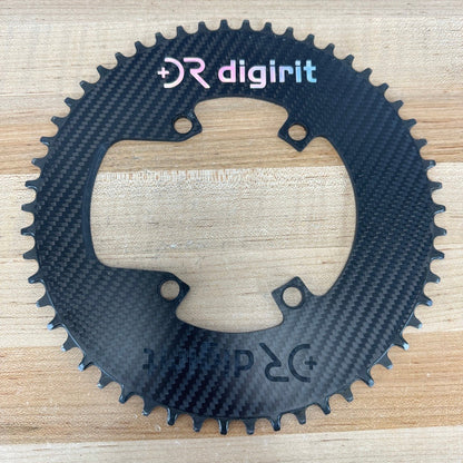 Low Mile! Digirit Road/TT Carbon 54T 1x 4-Bolt 110BCD Shimano 1x Chainring