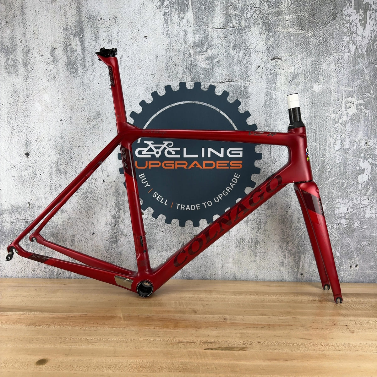 2017 Colnago V2-R 52cm VJRD Satin Red Rim Brake Carbon Road Bike Frameset 1990g