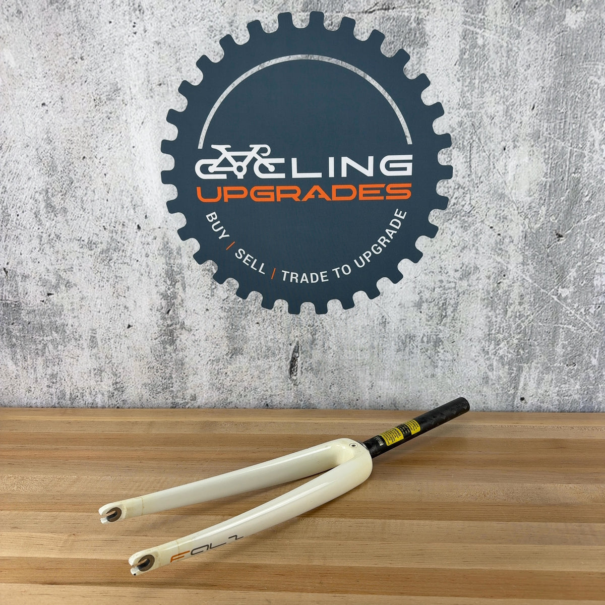 Light Use! Dario Pegoretti Falz White Rim Brake Quick Release Carbon Bike Fork — photo 2 of 11