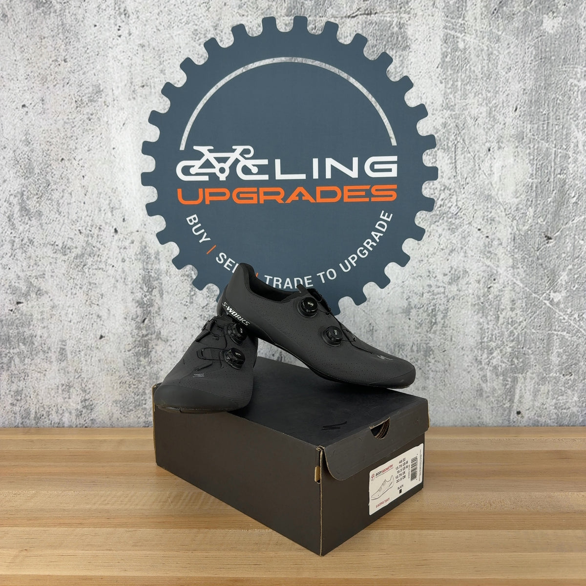 New! Specialized S-Works Torch Black 48 EU Carbon Clipless Road Shoes MSRP $500 — photo 1 of 7
