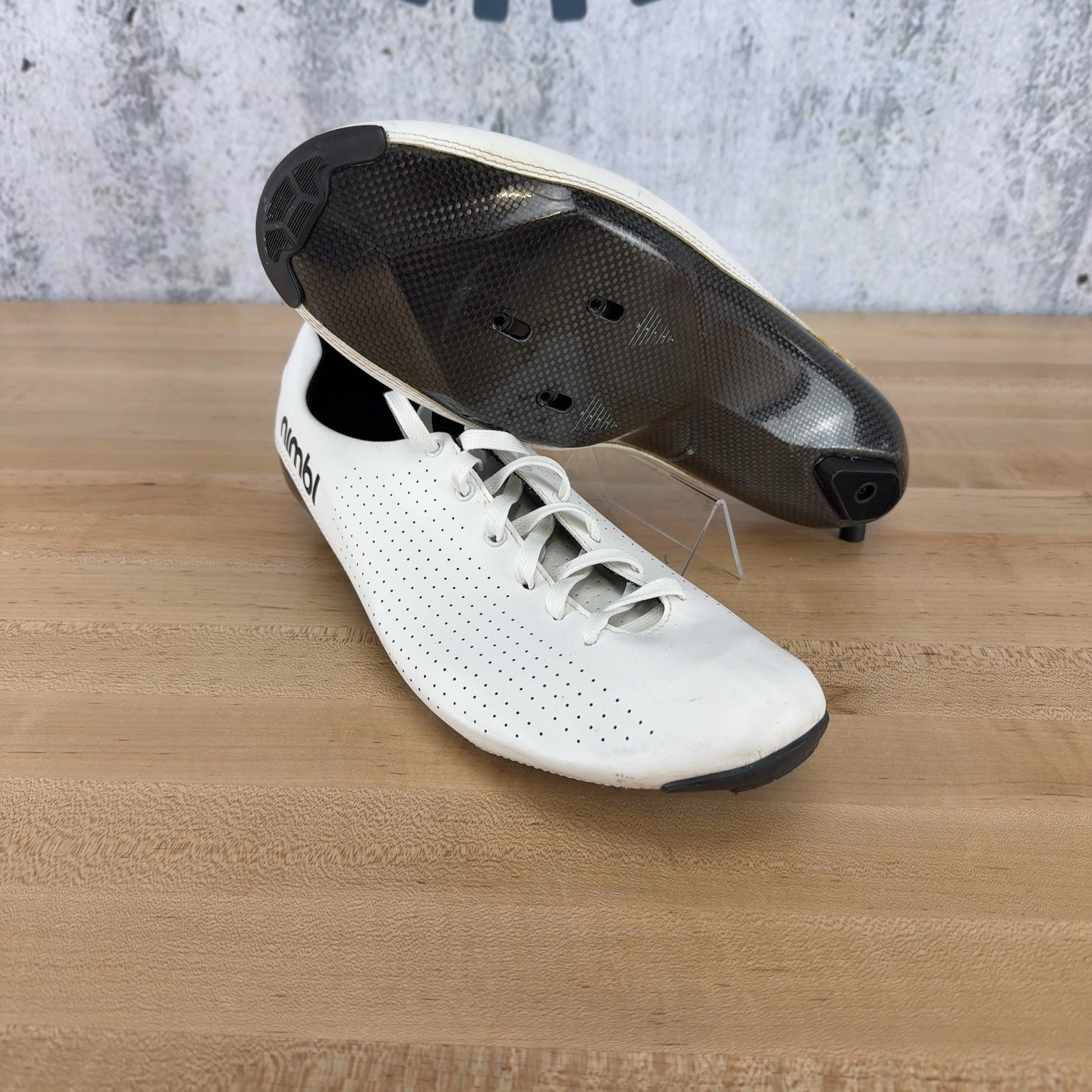 Nimbl Ultimate Air EU 46 Carbon 3-Bolt Solestar BLK Insoles Lace Cycling Shoes