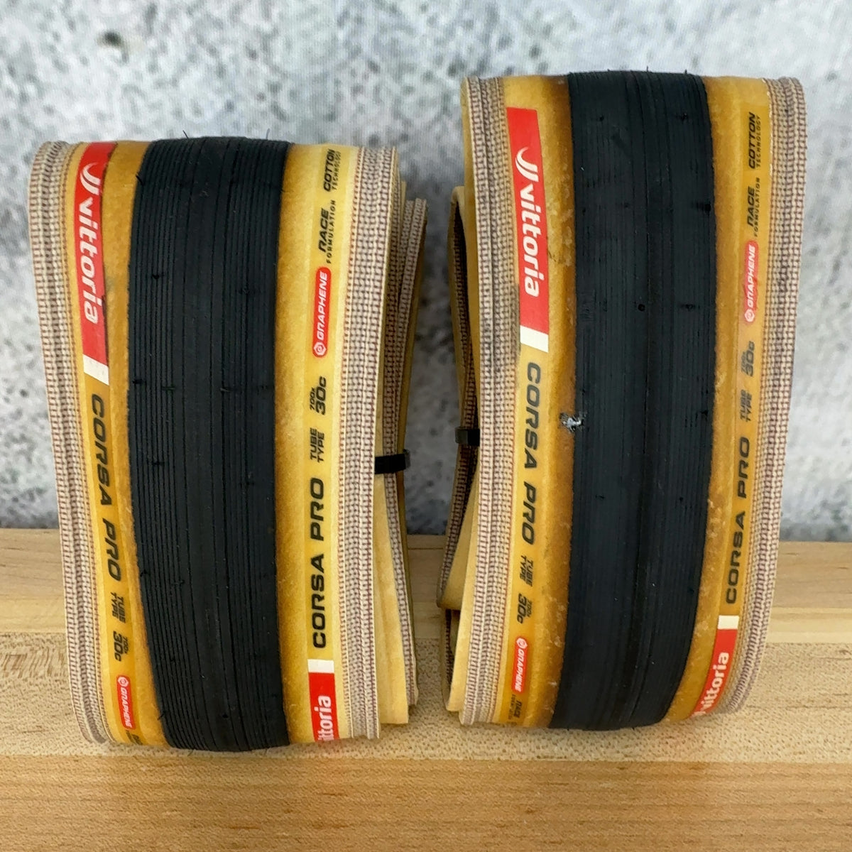Light Use! Pair Vittoria Corsa Pro Graphene 700c x 30mm Tan Wall Road Bike Tires — photo 1 of 5
