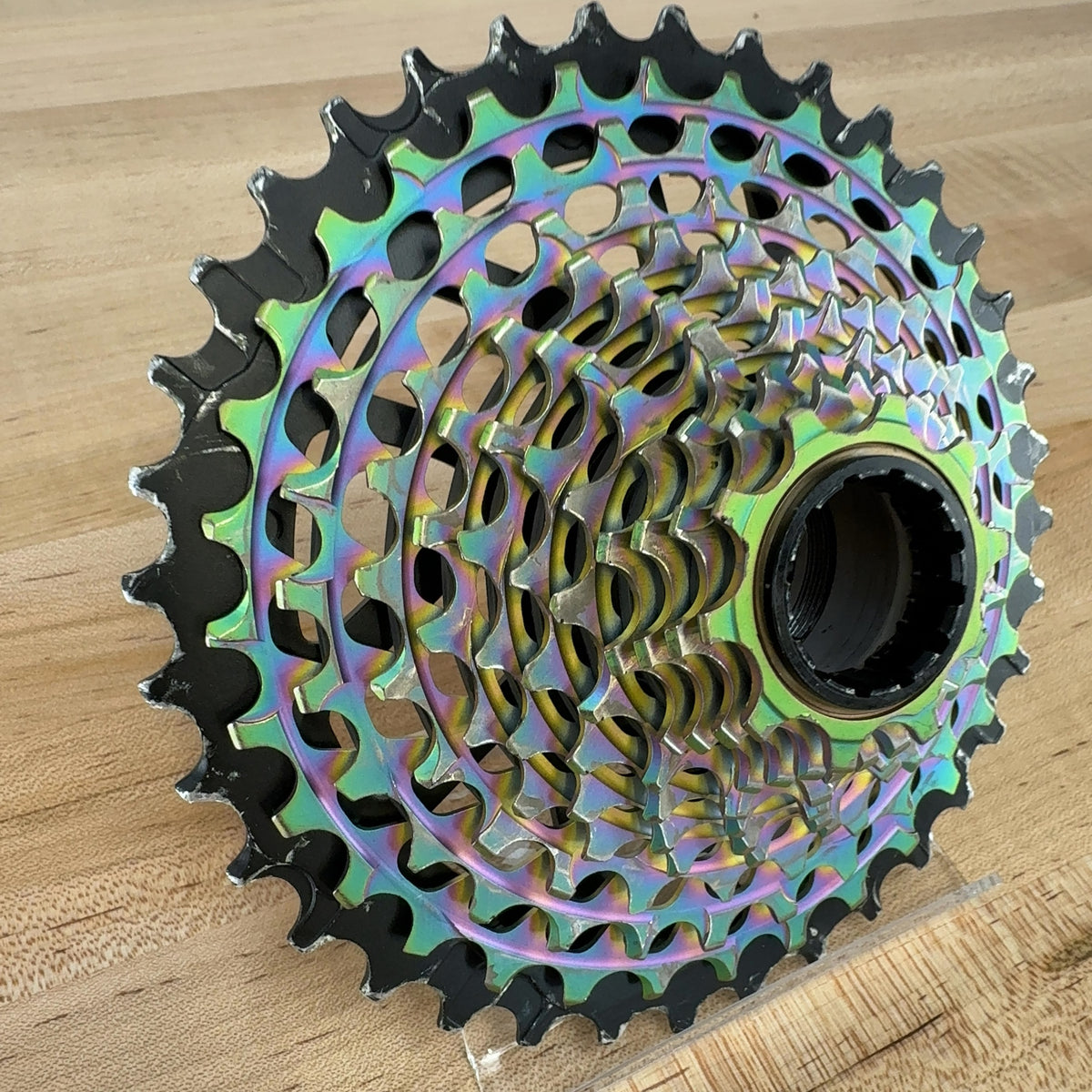 Low Mile! 2025 SRAM Red AXS XG-1290 10-36t E1 Rainbow 10-36t 12-Speed E1 Cassette