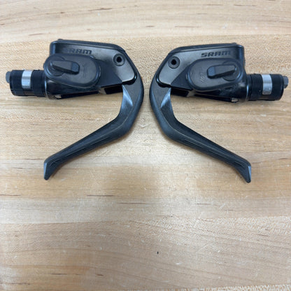 Low Mile! SRAM S-900 Aero HRD Disc Brake Carbon Brake Levers w/ Red E1 Calipers