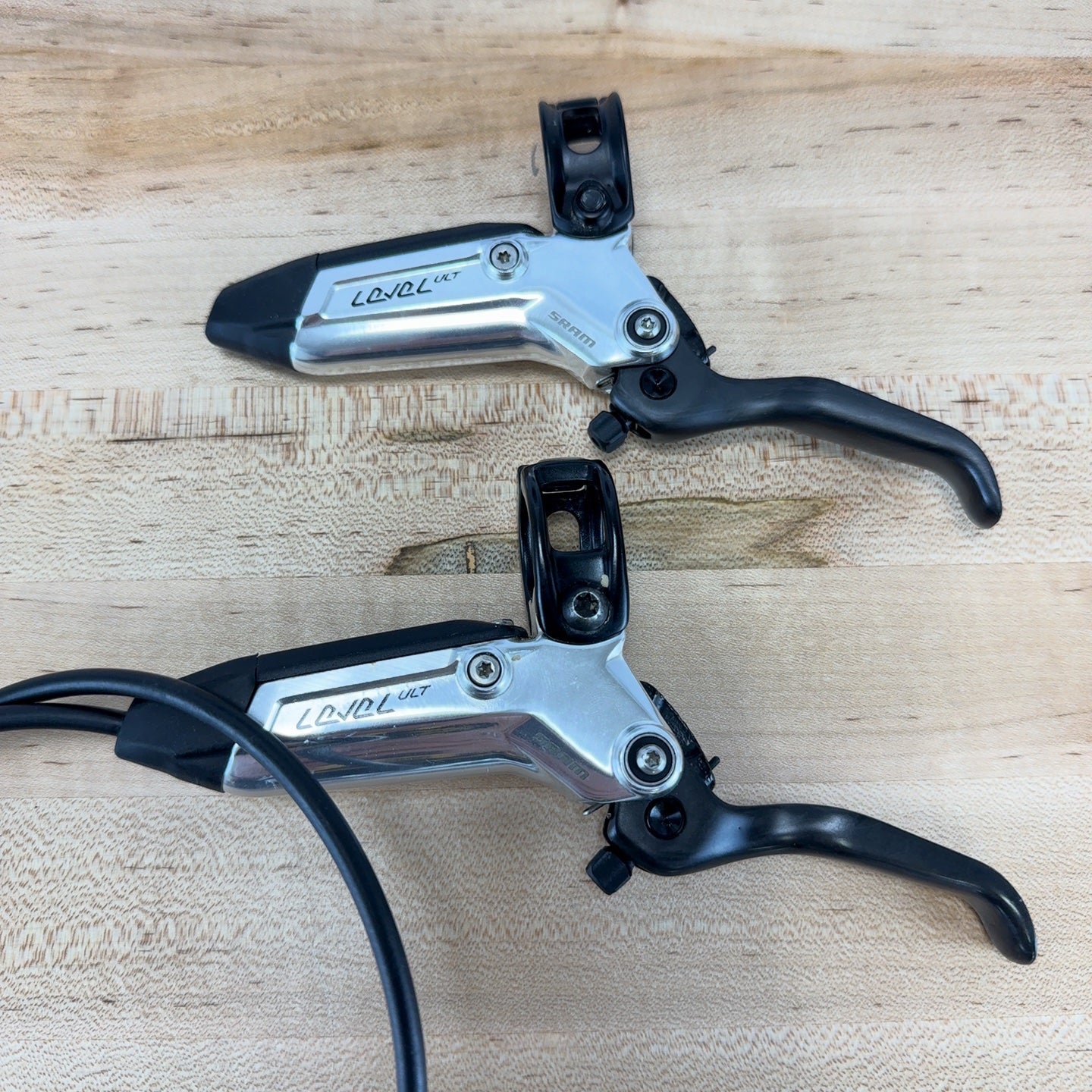 Low Mile! SRAM Level Ultimate Stealth 4-Piston MTB Brakeset