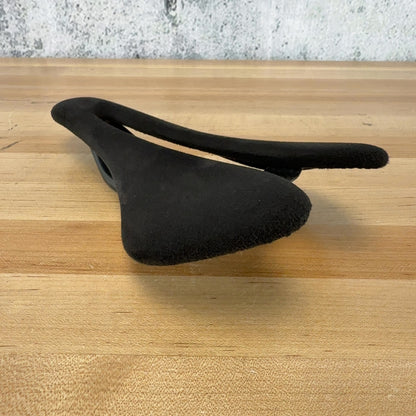 Low Mile! Berk Lupina Short 132mm Alcantara Black Carbon Bike Saddle 93g