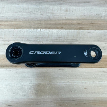 Light Use! Croder Spirit 145mm 8-Bolt 24mm Black Alloy Crank Arm Assembly 491g