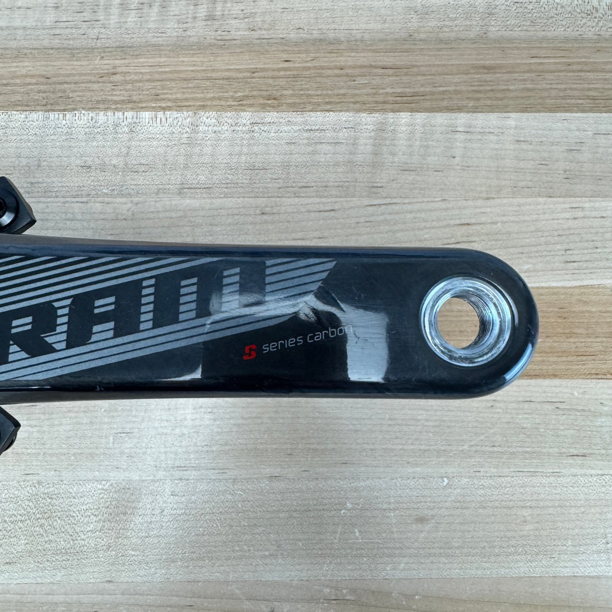 Low Mile! SRAM S-900 172.5mm BB30 Spindle 5-Bolt Carbon Crankset 514g w/ Spider