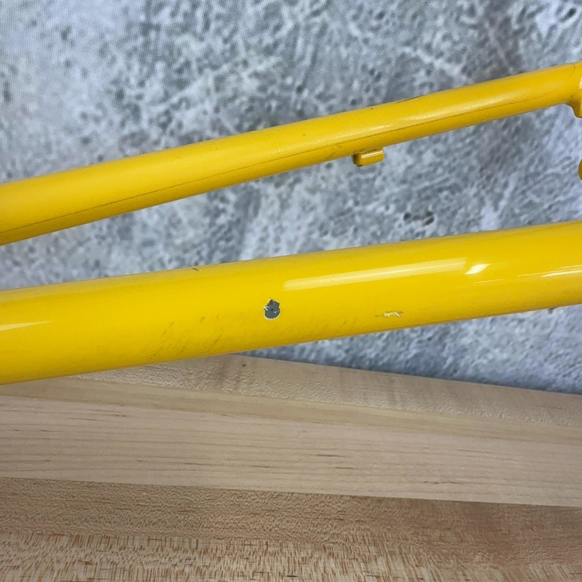 Dave Kirk JK Special 56cm Steel Rim Brake 700c Yellow Vintage Frameset 2607g