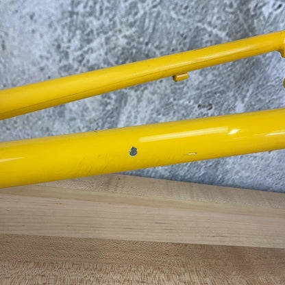 Dave Kirk JK Special 56cm Steel Rim Brake 700c Yellow Vintage Frameset 2607g