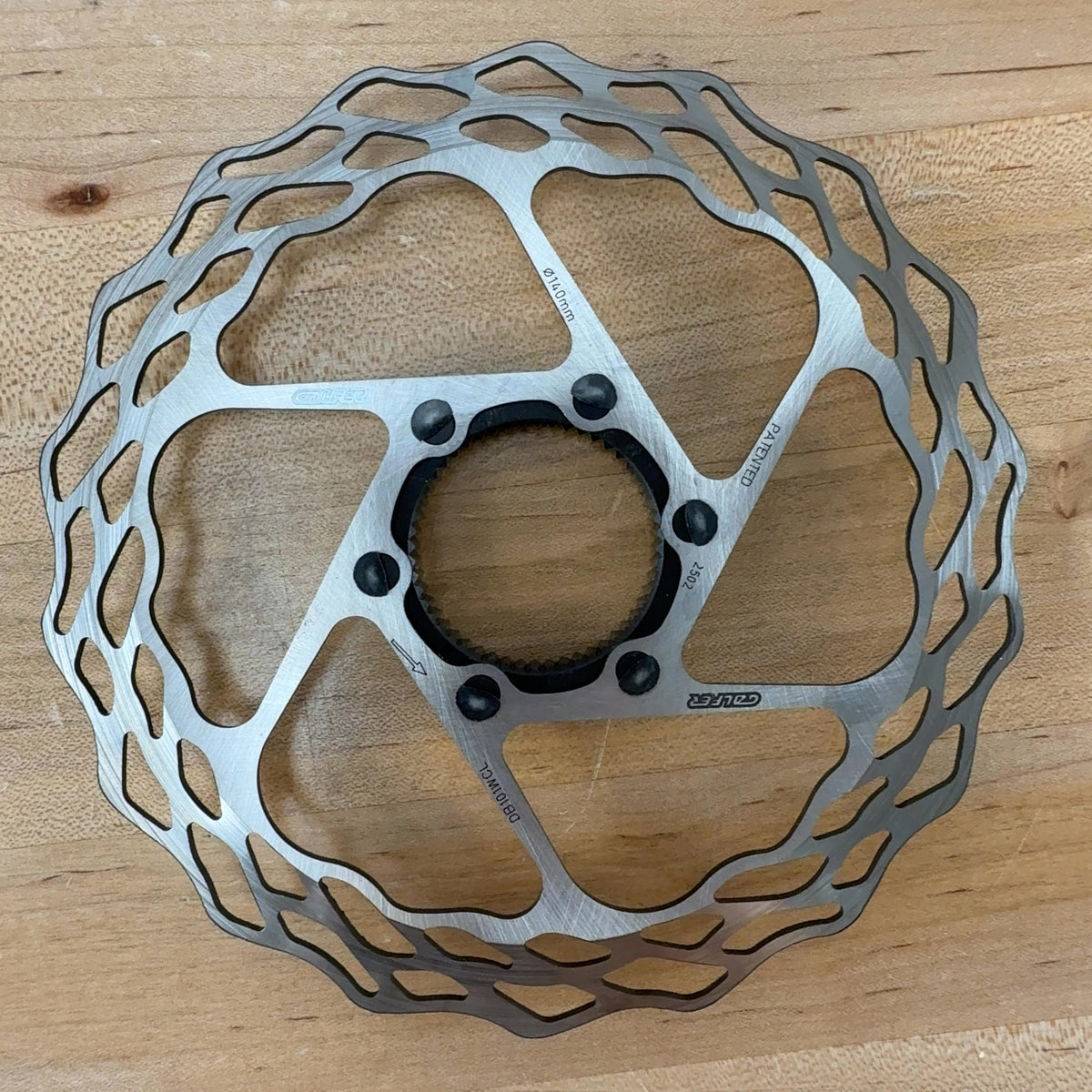 Light Use! Galfer Wave Road 140mm Center-Lock Bike Disc Brake Rotor 83g