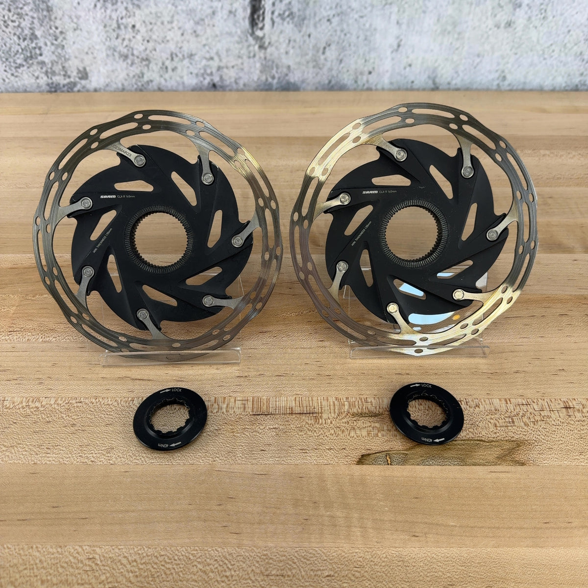 Low Mile! SRAM Centerline CLX-R Center Lock 160/160mm Disc Brake Rotors 282g — photo 1 of 7