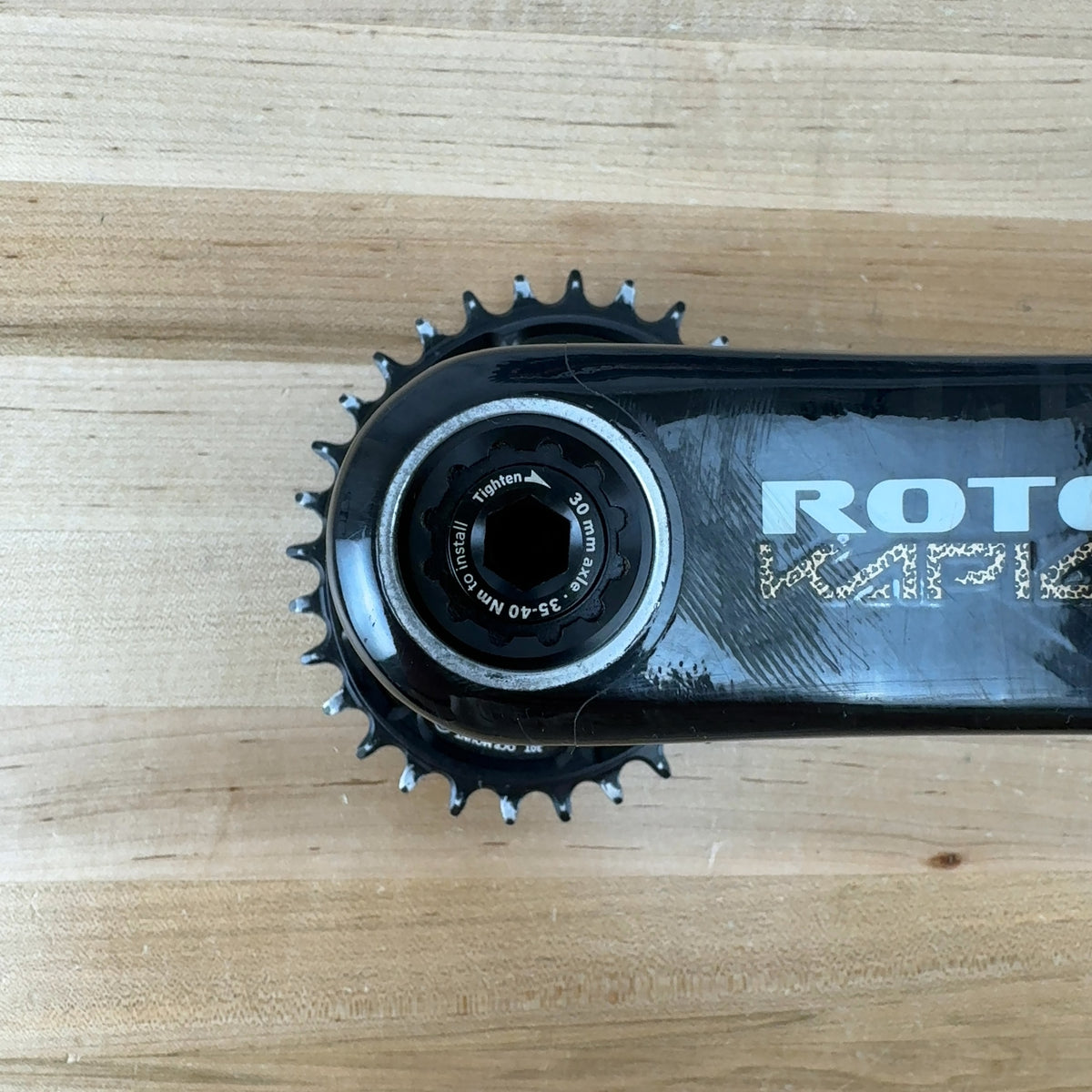 Light Use! Rotor Kapic Carbon 30t 165mm Mountain Bike Crankset 434g MSRP $618 — photo 5 of 9