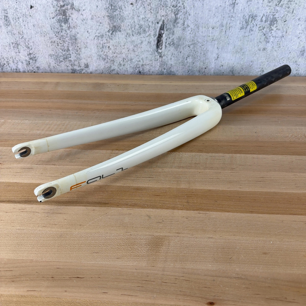 Light Use! Dario Pegoretti Falz White Rim Brake Quick Release Carbon Bike Fork — photo 1 of 11