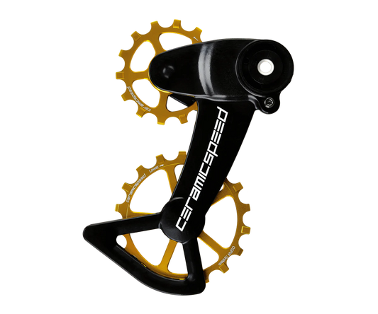 Ceramicspeed OSPWX Oversized Pulley Wheels Gold for Sram Eagle AXS 107003