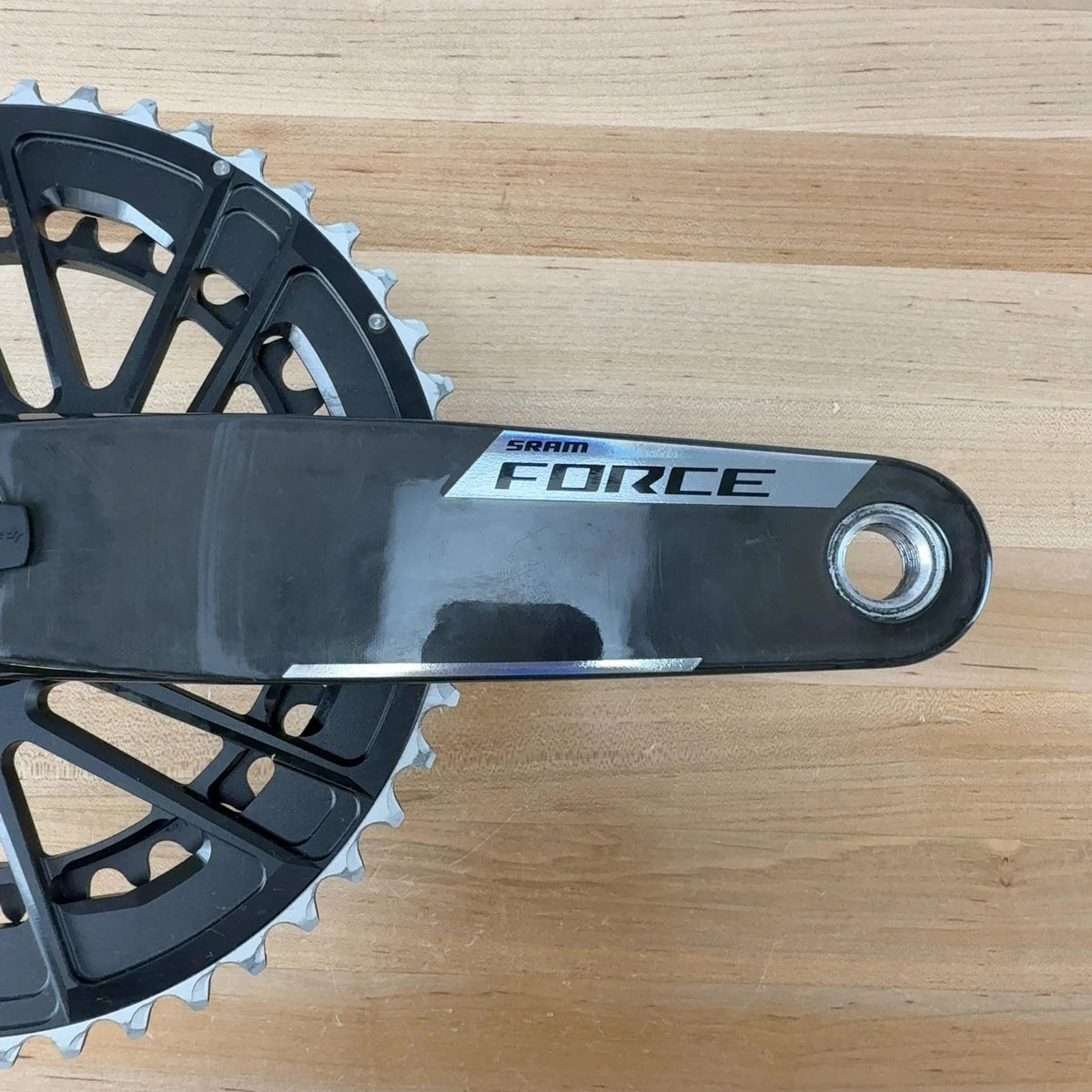 Low Mile! SRAM Force AXS Power Meter Spindle E1 170mm 48/35t Quarq Crankset 658g — photo 5 of 11