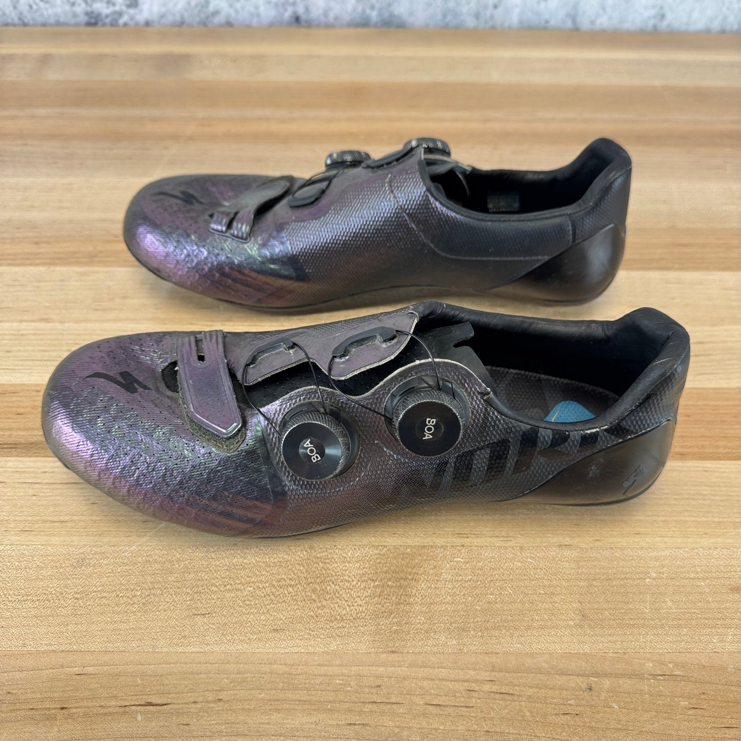 2022 Specialized S-Works US 7 EU 41 Boa Purple 3-Bolt Clipless Cycling Shoes