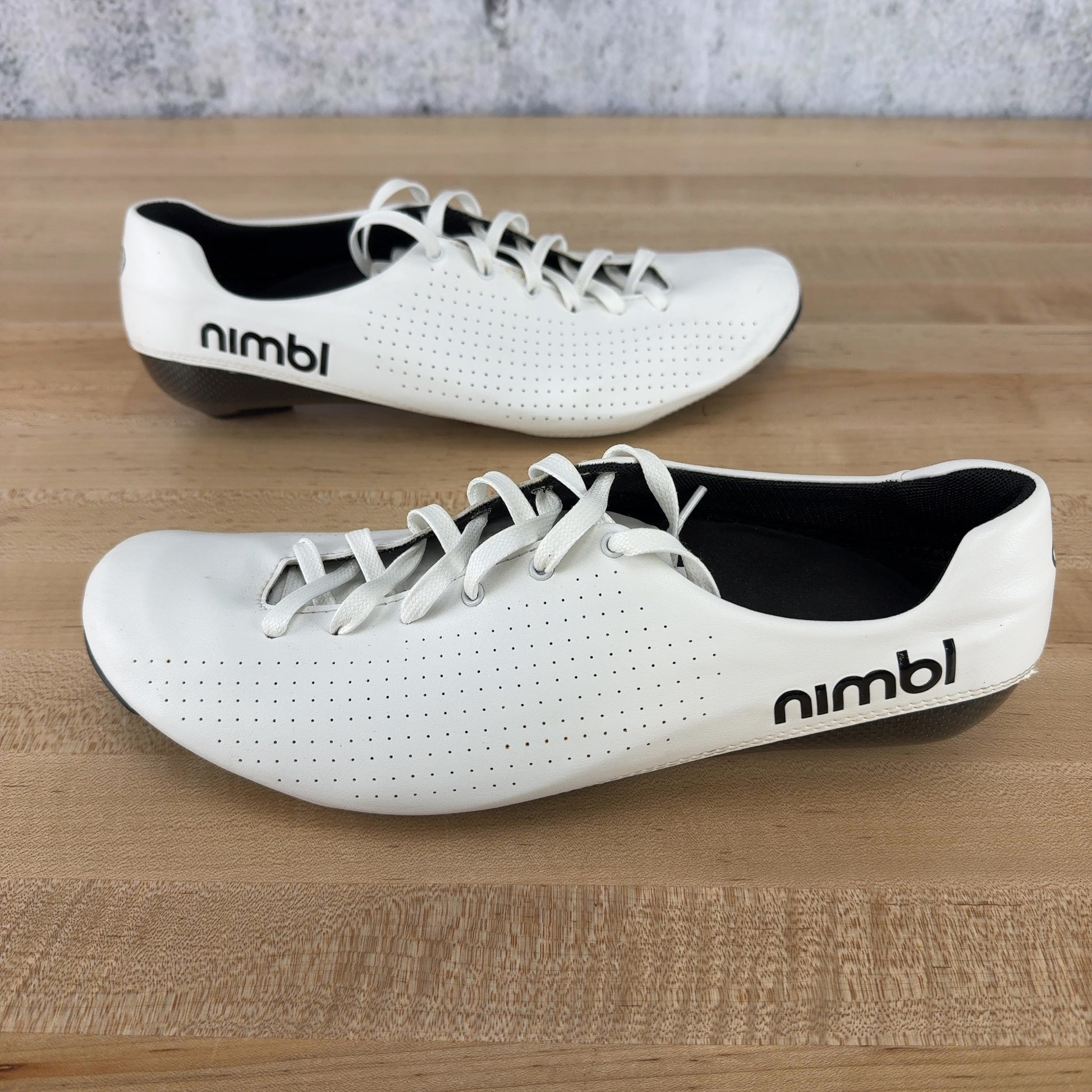 Nimbl Ultimate Air EU 46 Carbon 3-Bolt Solestar BLK Insoles Lace Cycling Shoes