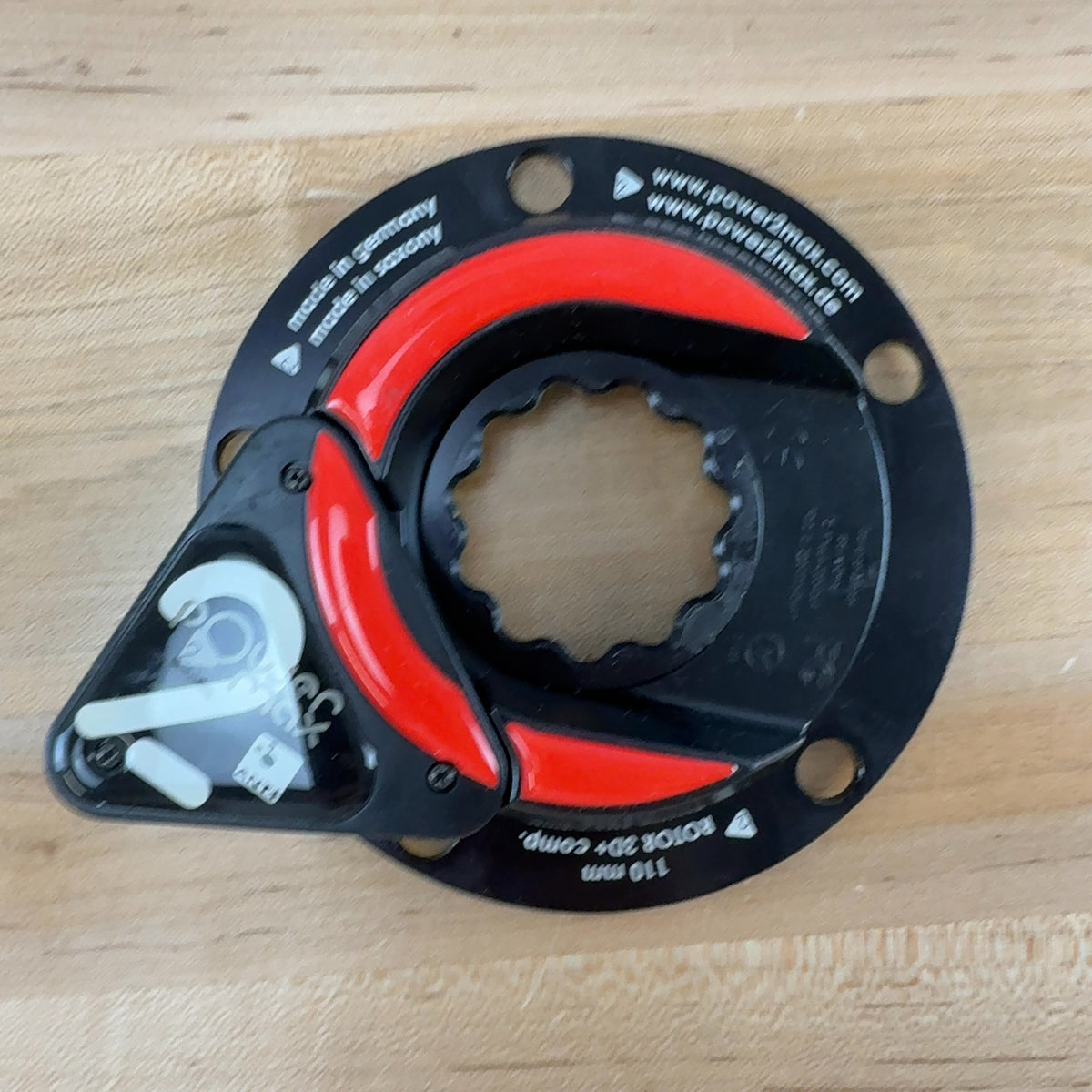 Light Use! Power2Max Rotor 3D+ 5-Bolt 110mm BCD Red Bike Power Meter Spider 227g — photo 3 of 4