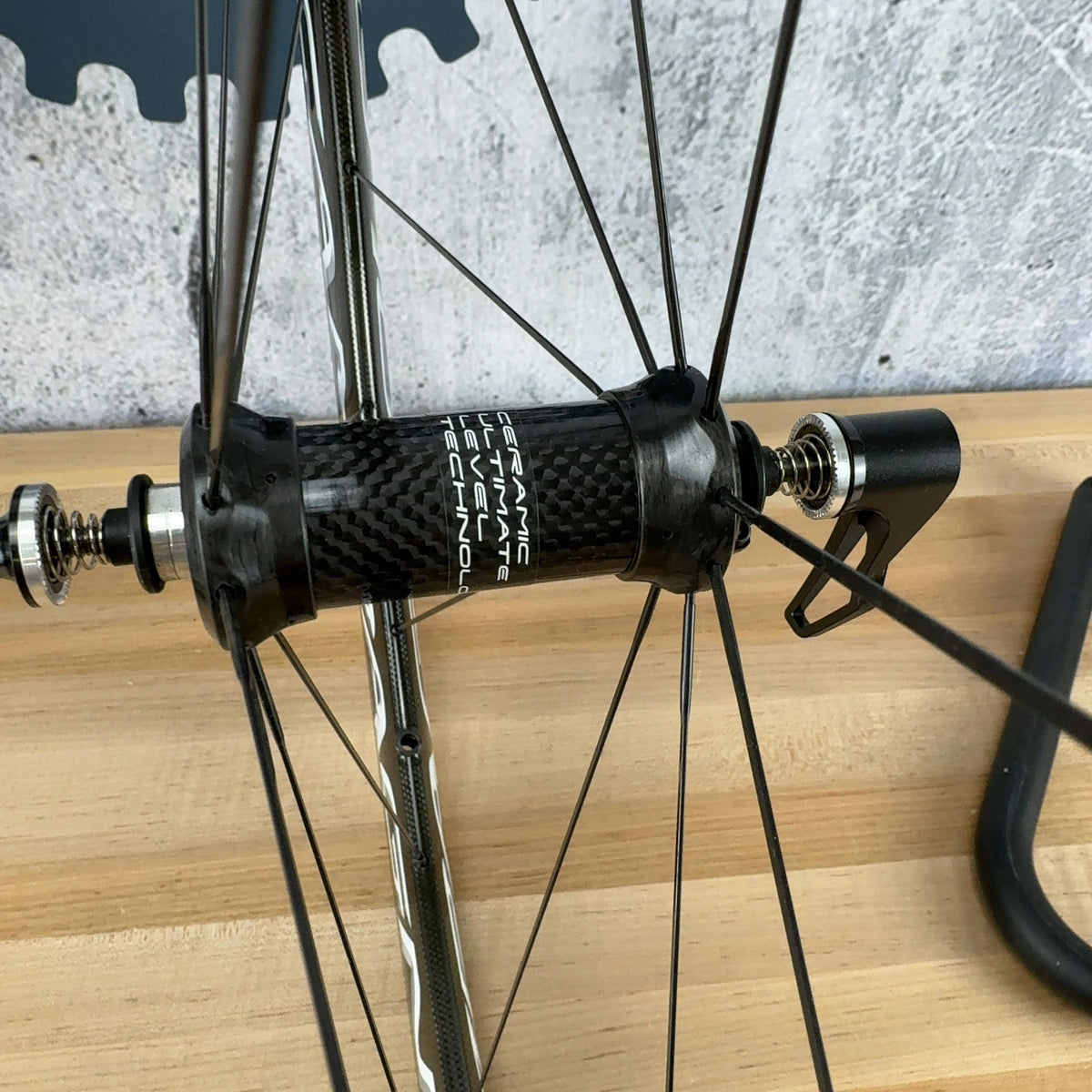 Low Mile! Campagnolo Bora Ultra 50 AC3 Rim Brake Carbon Bike Wheelset 700c 1545g