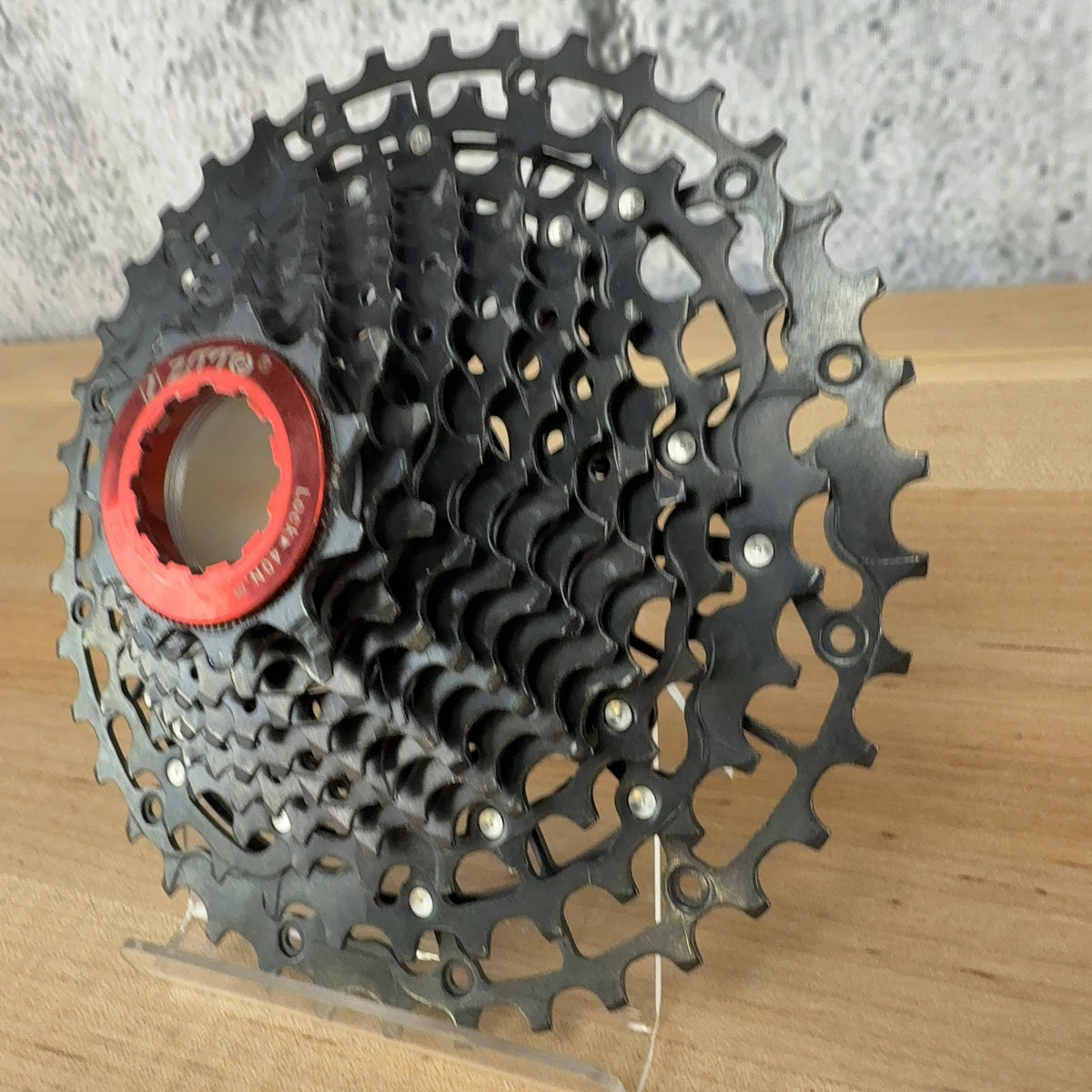 Light Use! Zitto 12-Speed 11-39t Black/Red Bike Cassette for Sram or Shimano — photo 4 of 5