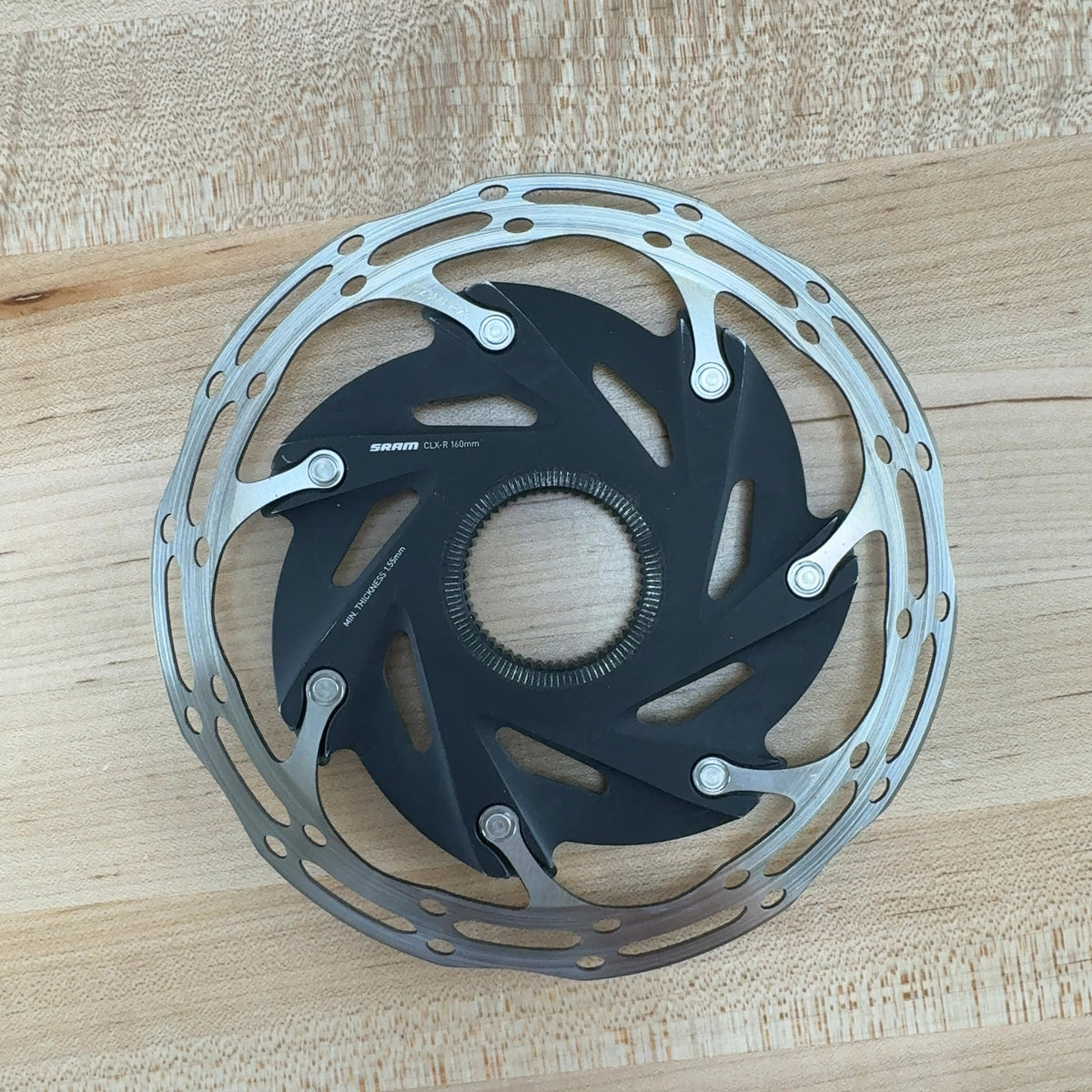 Low Mile! SRAM Centerline CLX-R Center Lock 160/160mm Disc Brake Rotors 282g — photo 3 of 7