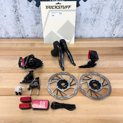 Ridden Once! SRAM Force AXS E1 12-Speed Flat Mount Hydraulic Disc Brake Groupset
