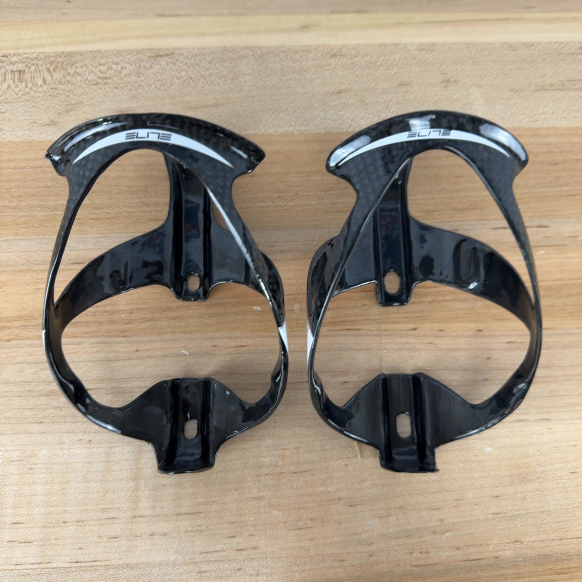 Light Use! Wilier Elite Paron Carbon Cycling Water Bottle Cages 48g White/Red — photo 3 of 5