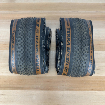 Low Mile! Pair Continental Terra Speed 700c x 40mm Tubeless Gravel Bike Tires