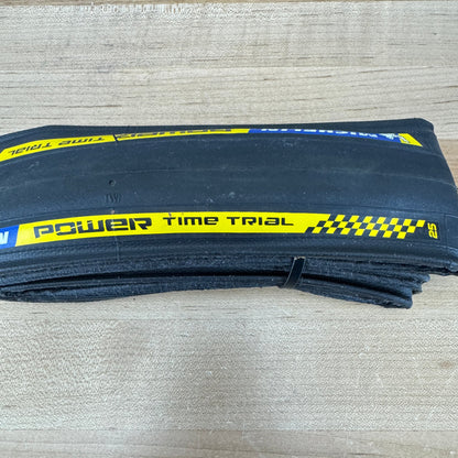 Pair Michelin Power Cup Time Trial 700c x 25mm Clincher TT/Triathlon Bike Tires