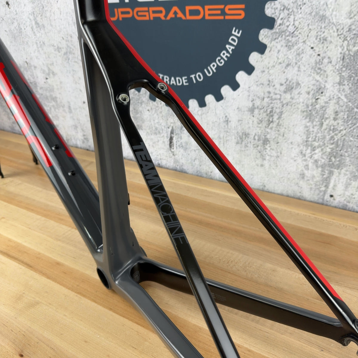 Low Mile! 2019 BMC Teammachine SLR 01 58cm Carbon Grey Rim Brake Frameset 1684g