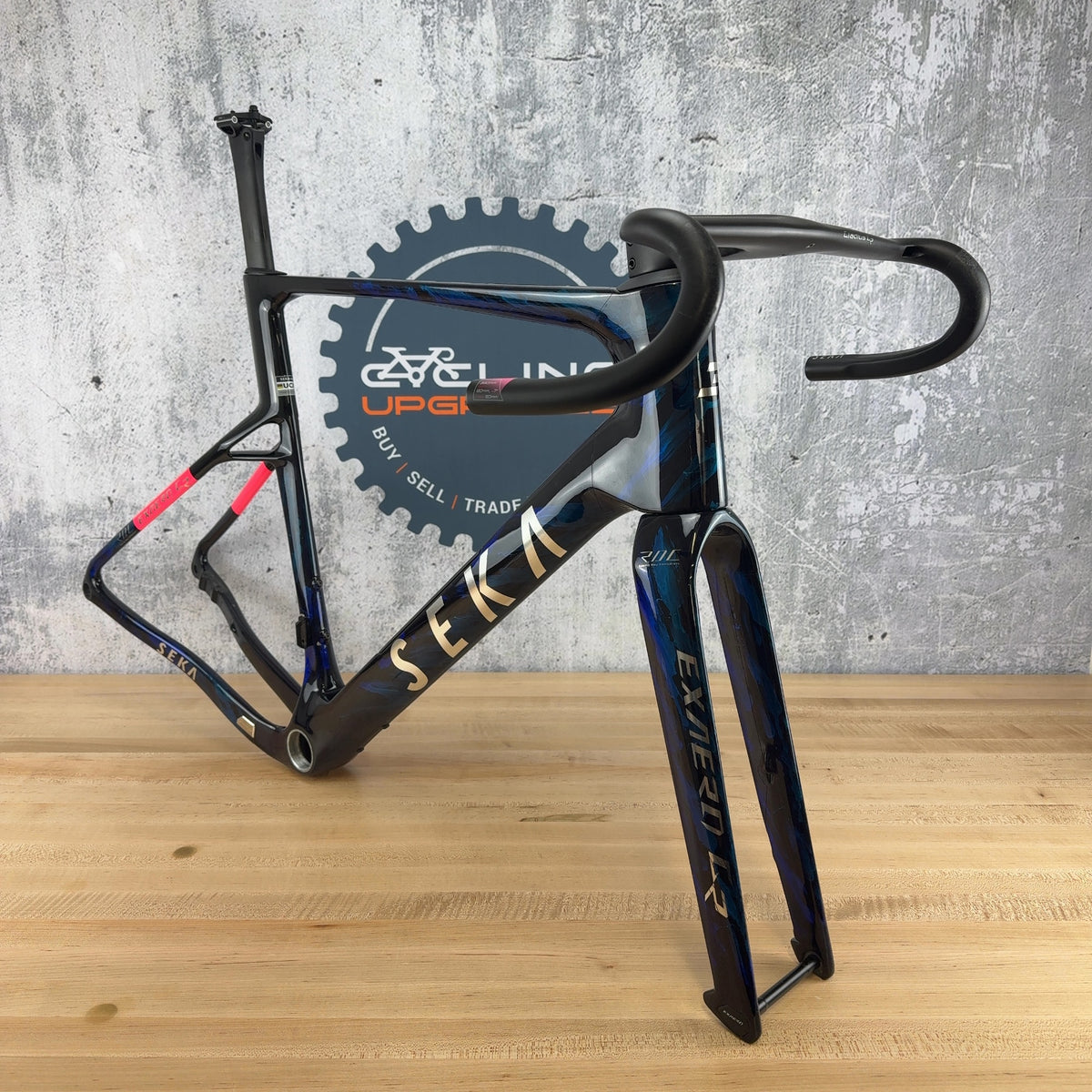 Mint! 2026 SEKA ExAero GR 58cm Mariana Blue Carbon Gravel Brake Frameset 700c — photo 3 of 28
