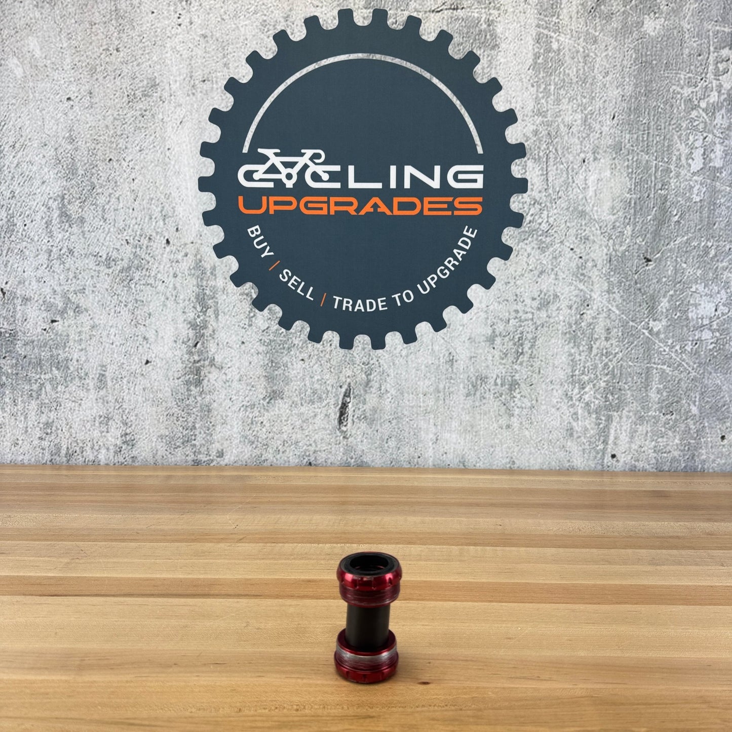 Low Mile! Chris King T47 Threadfit Red Steel Bike Bottom Bracket  T48/68 124g
