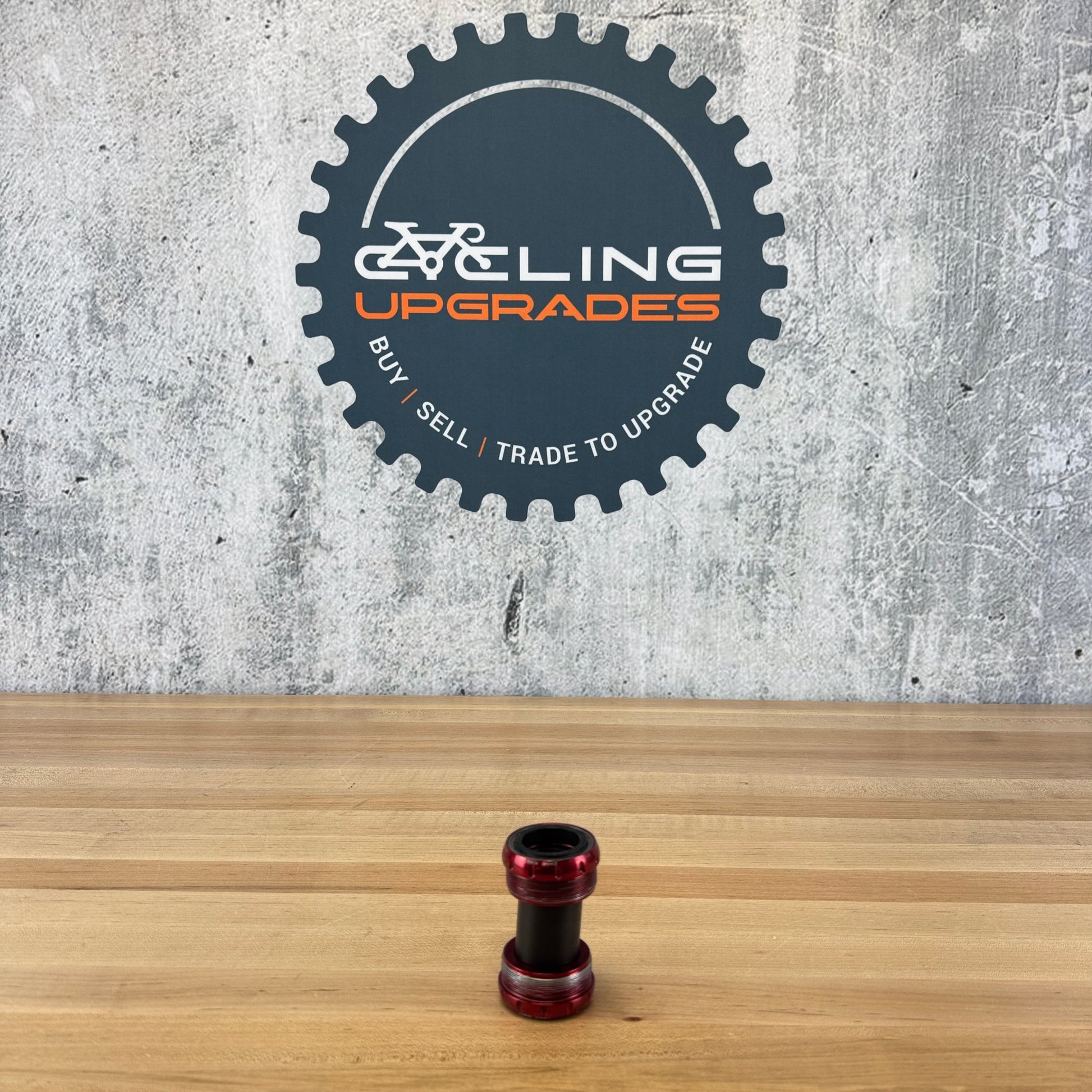 Low Mile! Chris King T47 Threadfit Red Steel Bike Bottom Bracket  T48/68 124g