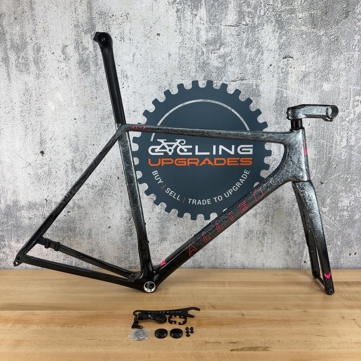 New! 2024 Allied Alfa 56cm Dark Nebula Carbon Road Bike Frameset 700c 1939g