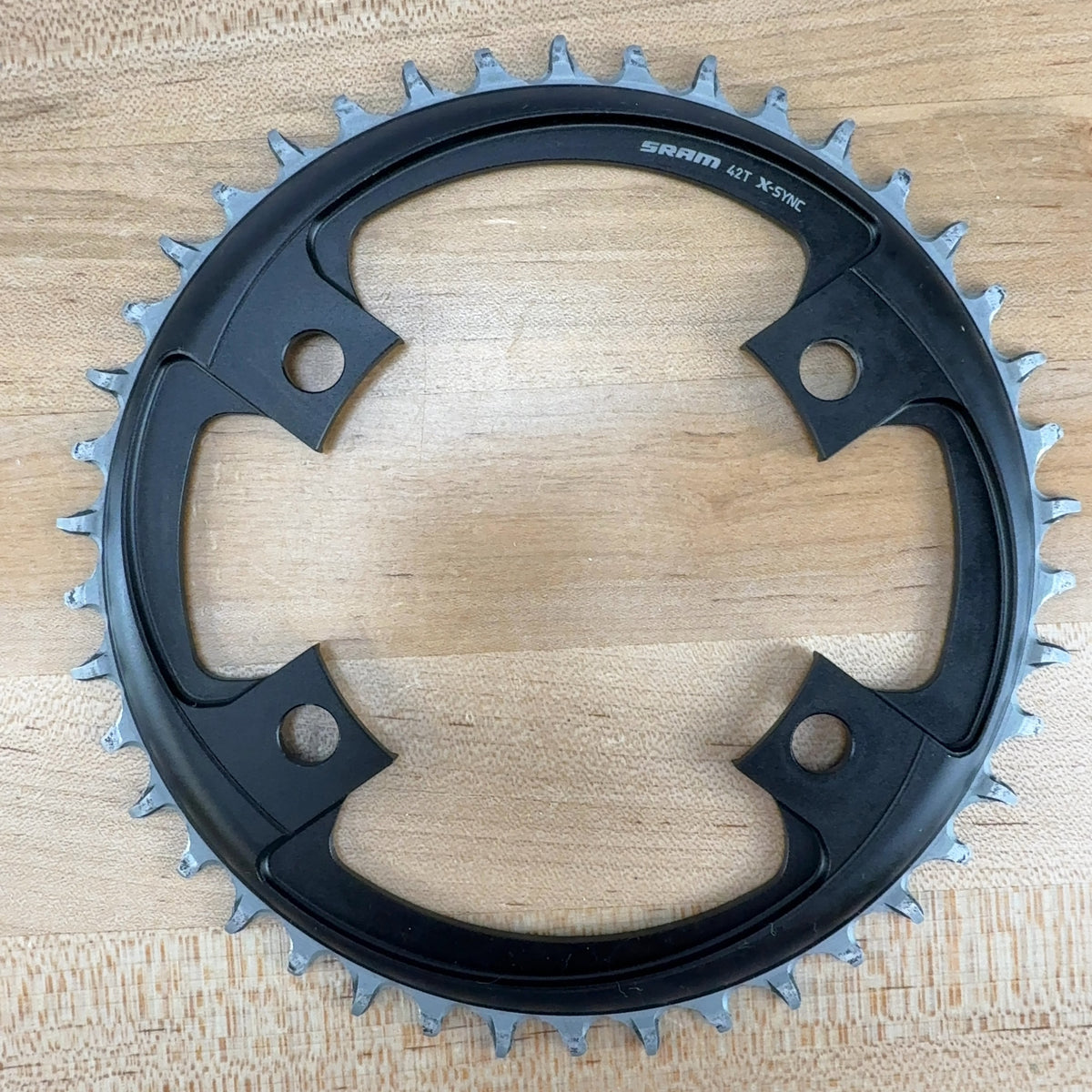 Light Use! SRAM X-Sync 4-Bolt 107 BCD 42t 1x Gravel Bike Chainring 81g