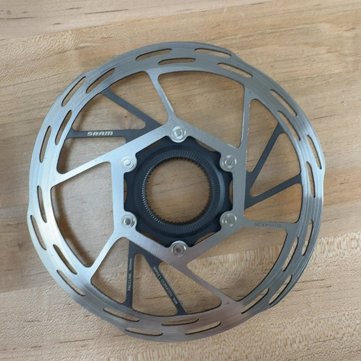 Low Mile! SRAM Paceline 160/160mm Center-Lock Disc Brake Rotors 276g w/ Lockring — photo 5 of 7