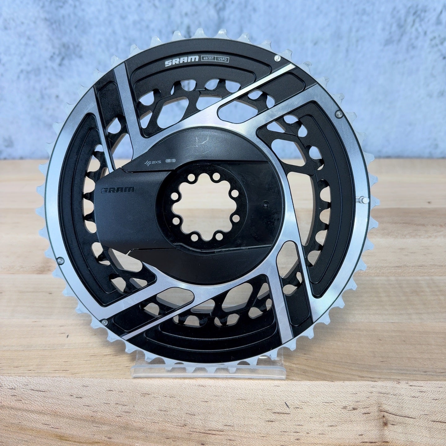 Low Mile! SRAM Red AXS Quarq Power Meter 2x 48/35t 12-Speed Chainring Set 269g