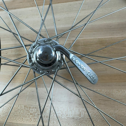 Mavic Open 4 CD Shimano Dura Ace Hubs Vintage Alloy Rim Brake Road Bike Wheelset