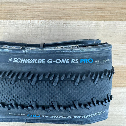 Pair Schwalbe G-One RS Pro 700x40mm 700c x 40mm Tubeless Gravel Tires