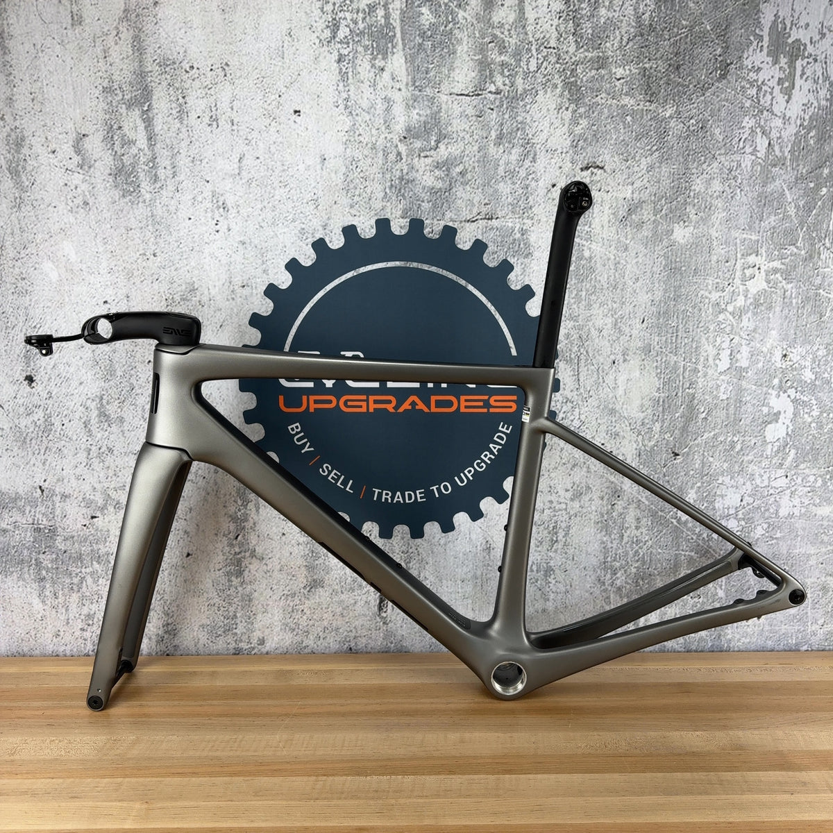 Low Mile! Enve Melee V1 52cm Damascus Grey Carbon Road Bike Frameset 700c 1939g