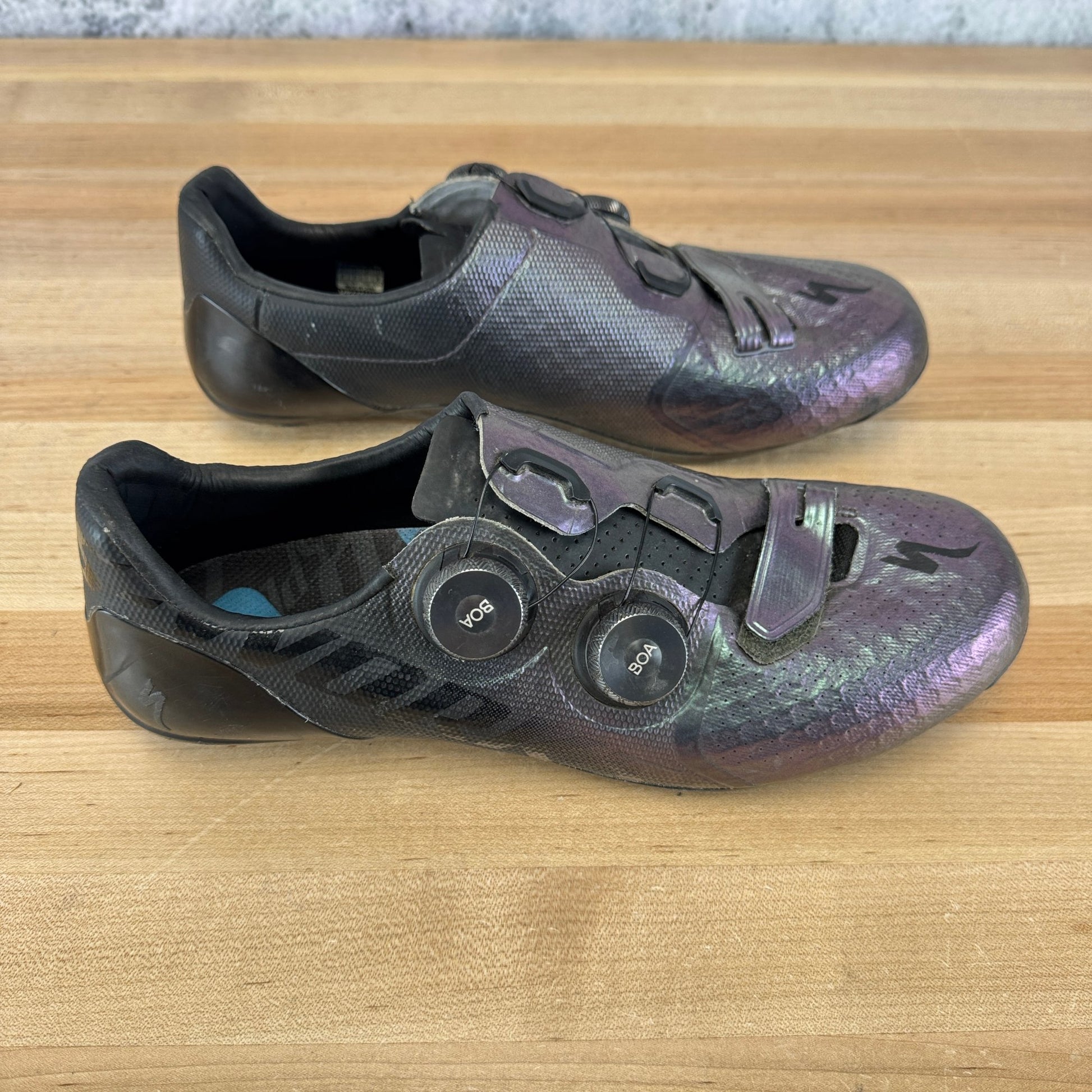 2022 Specialized S-Works US 7 EU 41 Boa Purple 3-Bolt Clipless Cycling Shoes