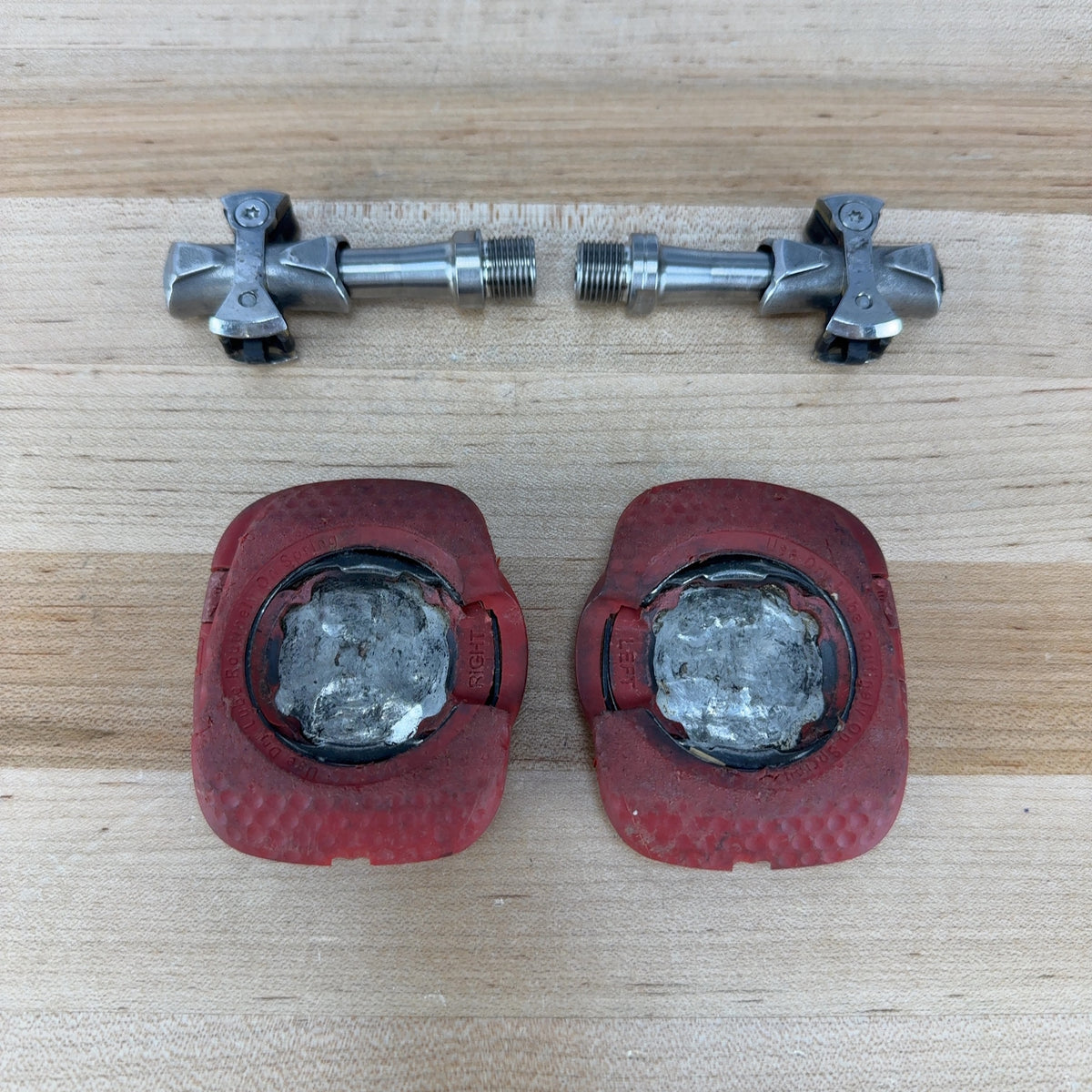 Speedplay Pave Titanium Silver Clipless Road Bike Pedals 189g w/ cleats