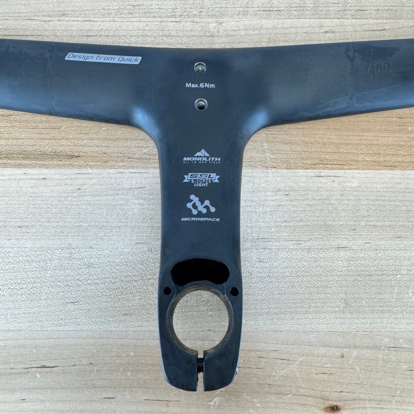 QuickPro Zephyr SSL 40cm x 120mm 75mm Reach Carbon Integrated Handlebar 315g